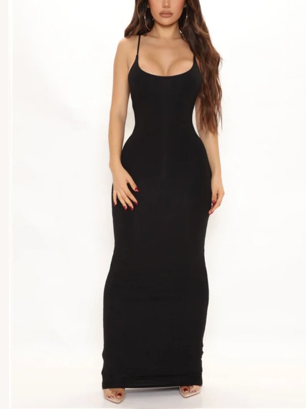 Ajay Black Maxi Dress, XS